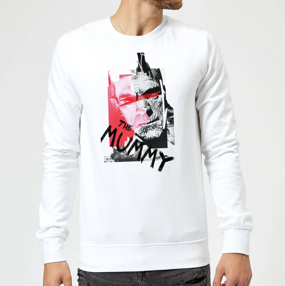 Sweat Homme La Momie Collage - Universal Monsters - Blanc - S Image 1