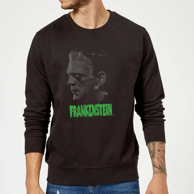 Sweat Homme Frankenstein (Tons Gris) - Universal Monsters - Noir