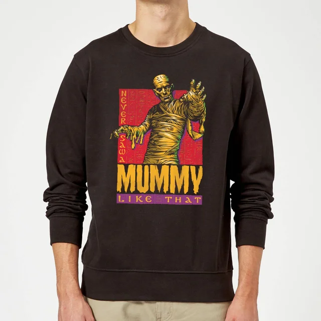 Sweat Homme La Momie Rétro - Universal Monsters - Noir