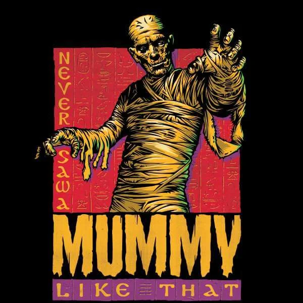 Sweat Homme La Momie Rétro - Universal Monsters - Noir