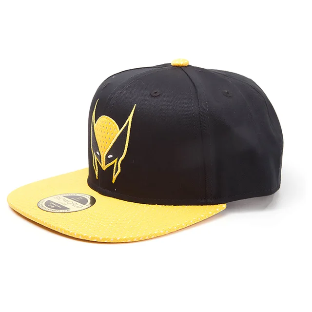 Marvel X-Men Men's Wolverine Mask Snapback Cap - Black