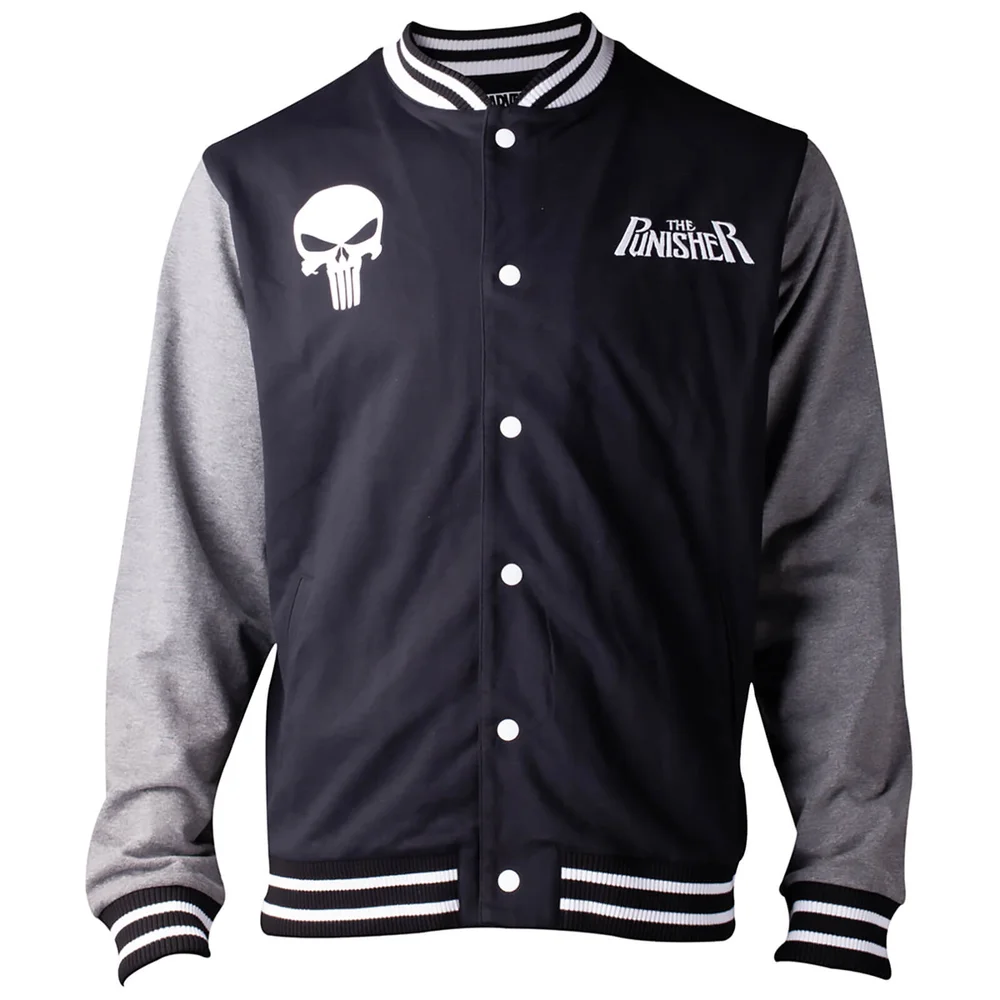 Marvel The Punisher Men's Varsity Jacket - Black - M - Noir Image 1