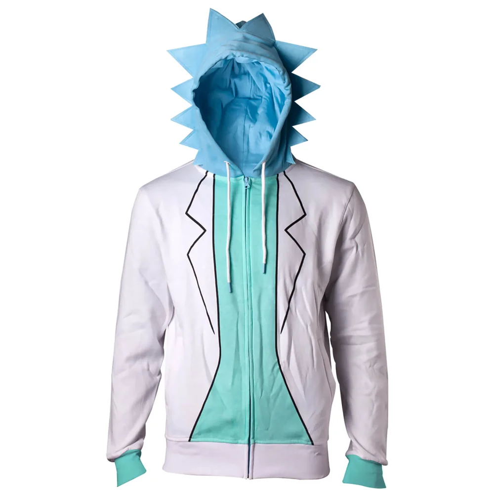 Rick and Morty Men's Rick Novelty Hoody - White - S - Blanc Image 1
