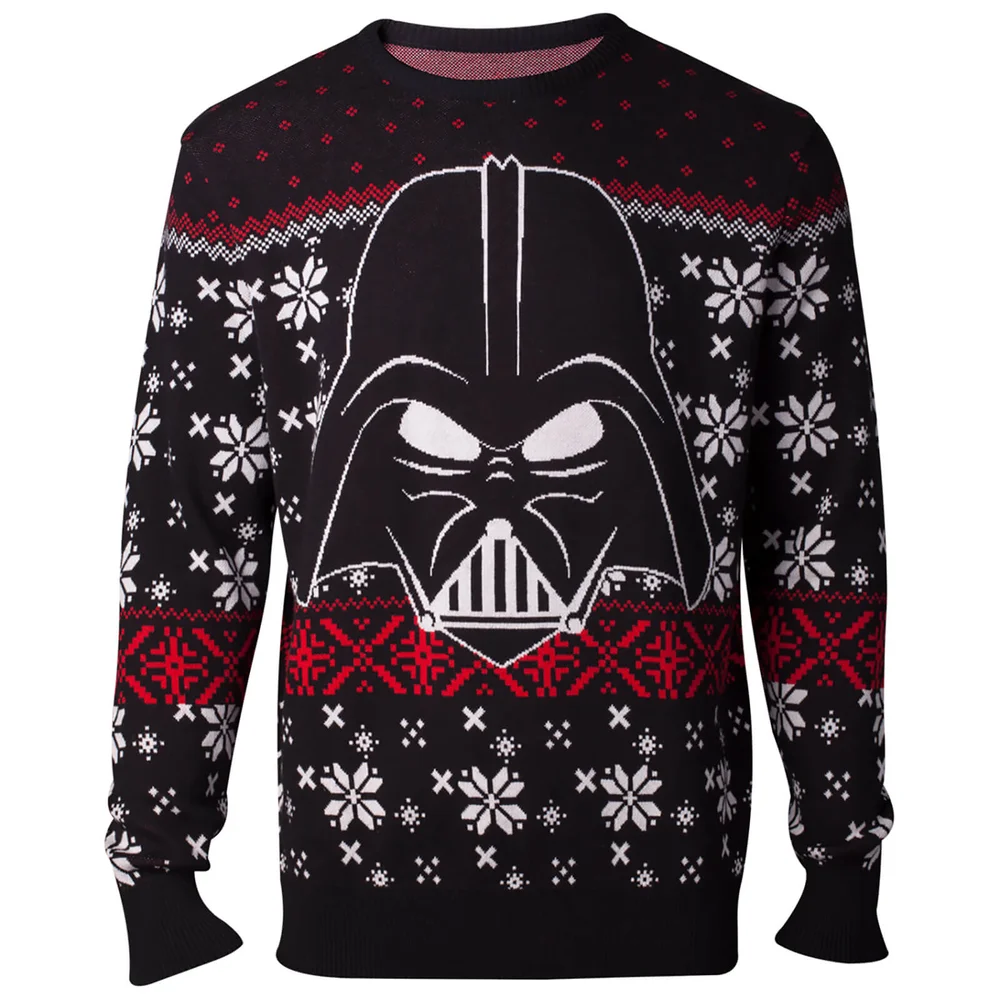 Star Wars Darth Vader Christmas Knitted Jumper - Black - S - Noir Image 1