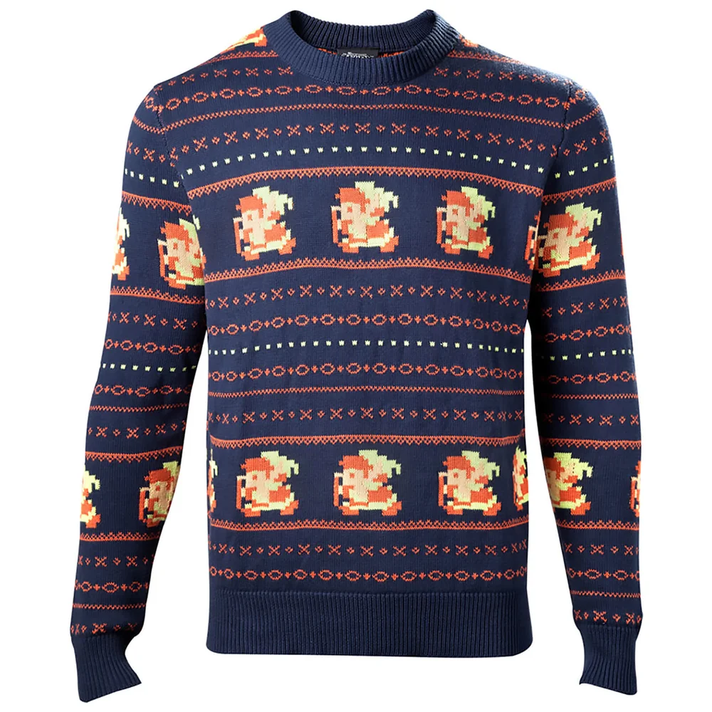 Zelda Holiday Knitted Christmas Knitted Jumper - Navy - S - Noir Image 1