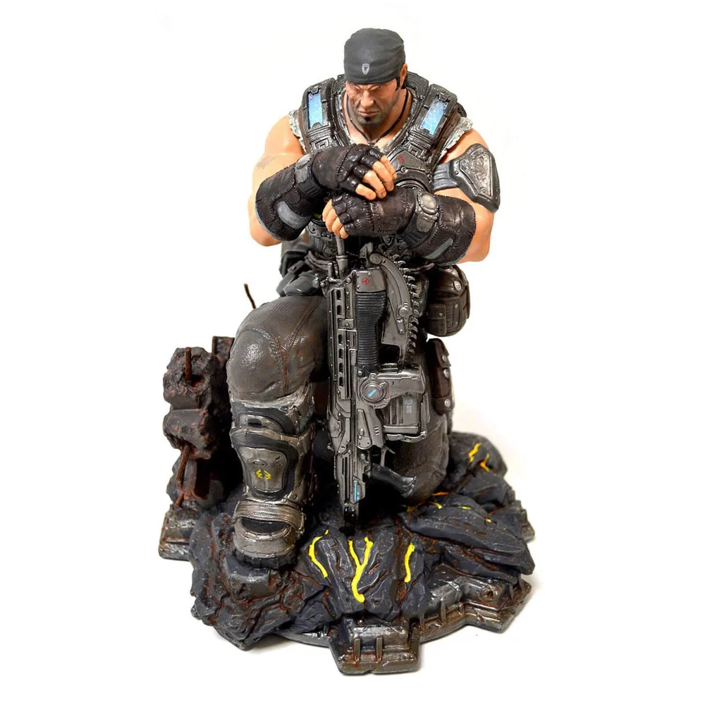 Gears of War 3 – Statuette de collection en PVC Marcus Fenix – Édition limitée 30 cm Image 1
