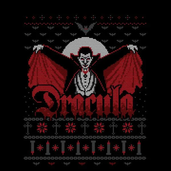 T-Shirt de Noël Femme Universal Monsters Dracula - Noir