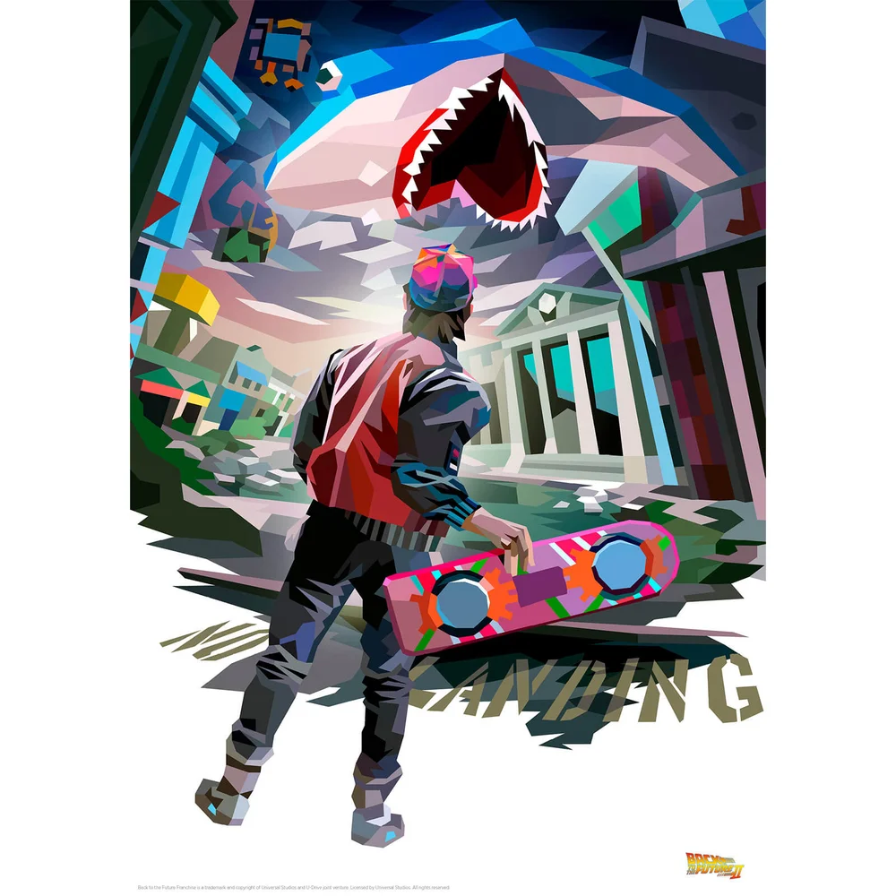 Back to the Future Illustrative Limited Edition Art Print Image 1