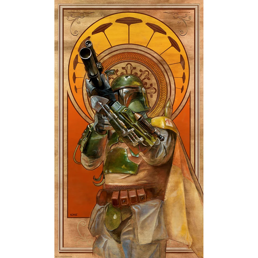 Lithographie Star Wars : Episode V - L'Empire contre-attaque par Lee Kohse (35 x 61cm) Image 1