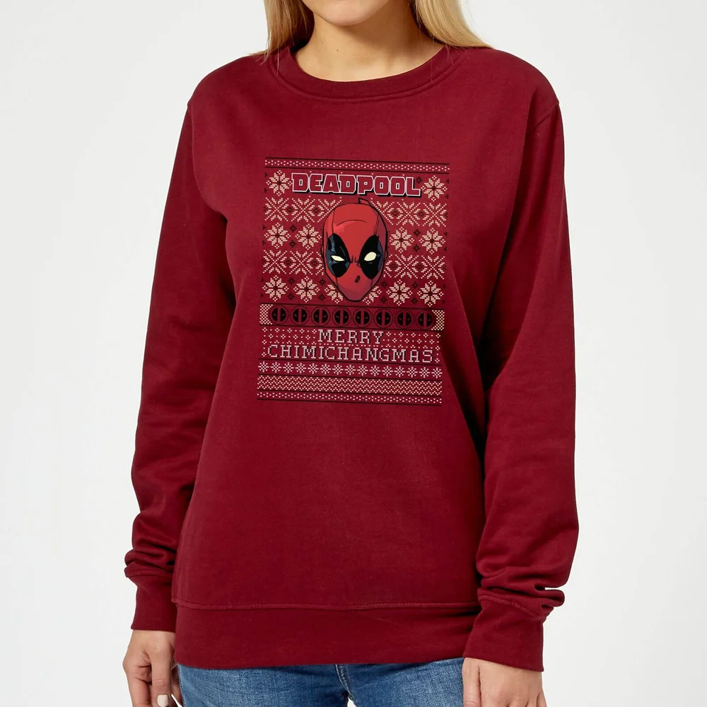 Marvel Deadpool Pull de Noël Femme - Bordeaux - XS Image 1