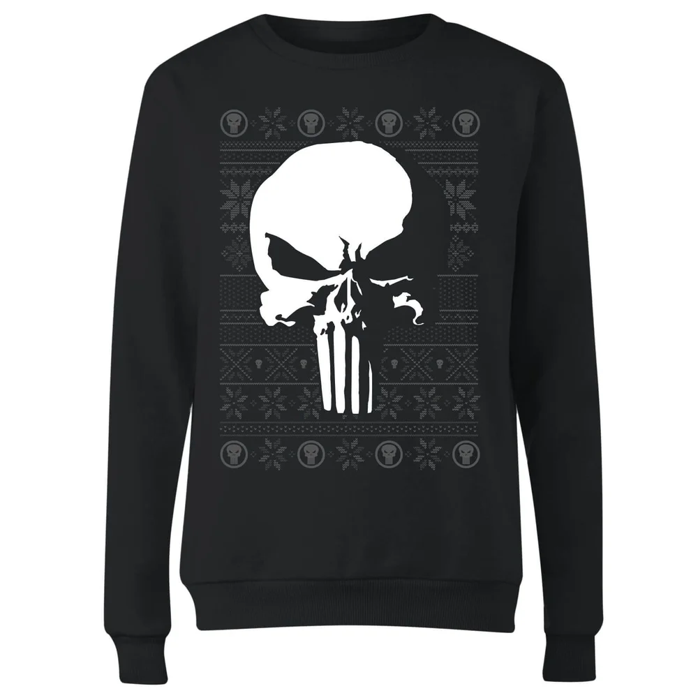 Marvel Punisher Pull de Noël Femme - Noir - XS Image 1