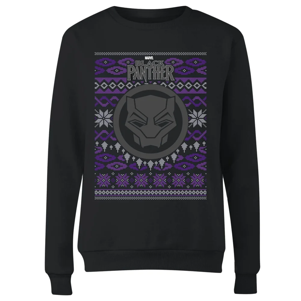 Marvel Avengers Noir Panther Pull de Noël Femme - Noir - XS Image 1