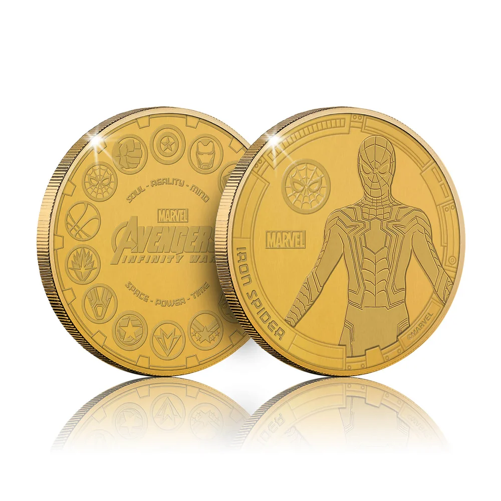 Pièce commémorative collector – Marvel Infinity War – Iron Spider – Exclusivité Zavvi (limitée à 1 000 exemplaires) Image 1