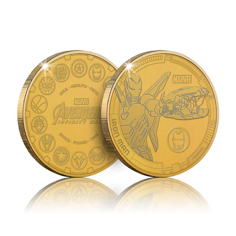 Pièce commémorative collector – Marvel Infinity War – Iron Man – Exclusivité Zavvi (limitée à 1 000 exemplaires) Image 1