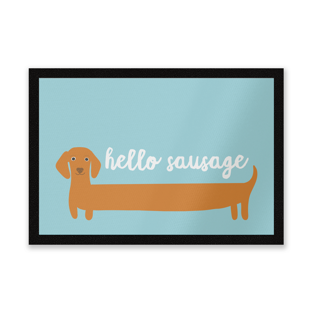 Hello Sausage Dachshund Entrance Mat Image 1