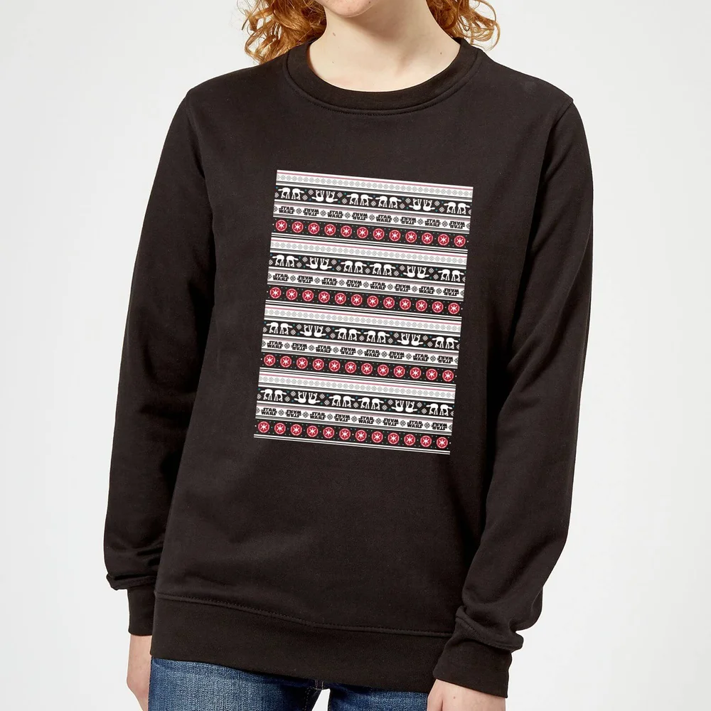 Star Wars AT-AT Pattern Pull de Noël Femme - Noir - XS Image 1