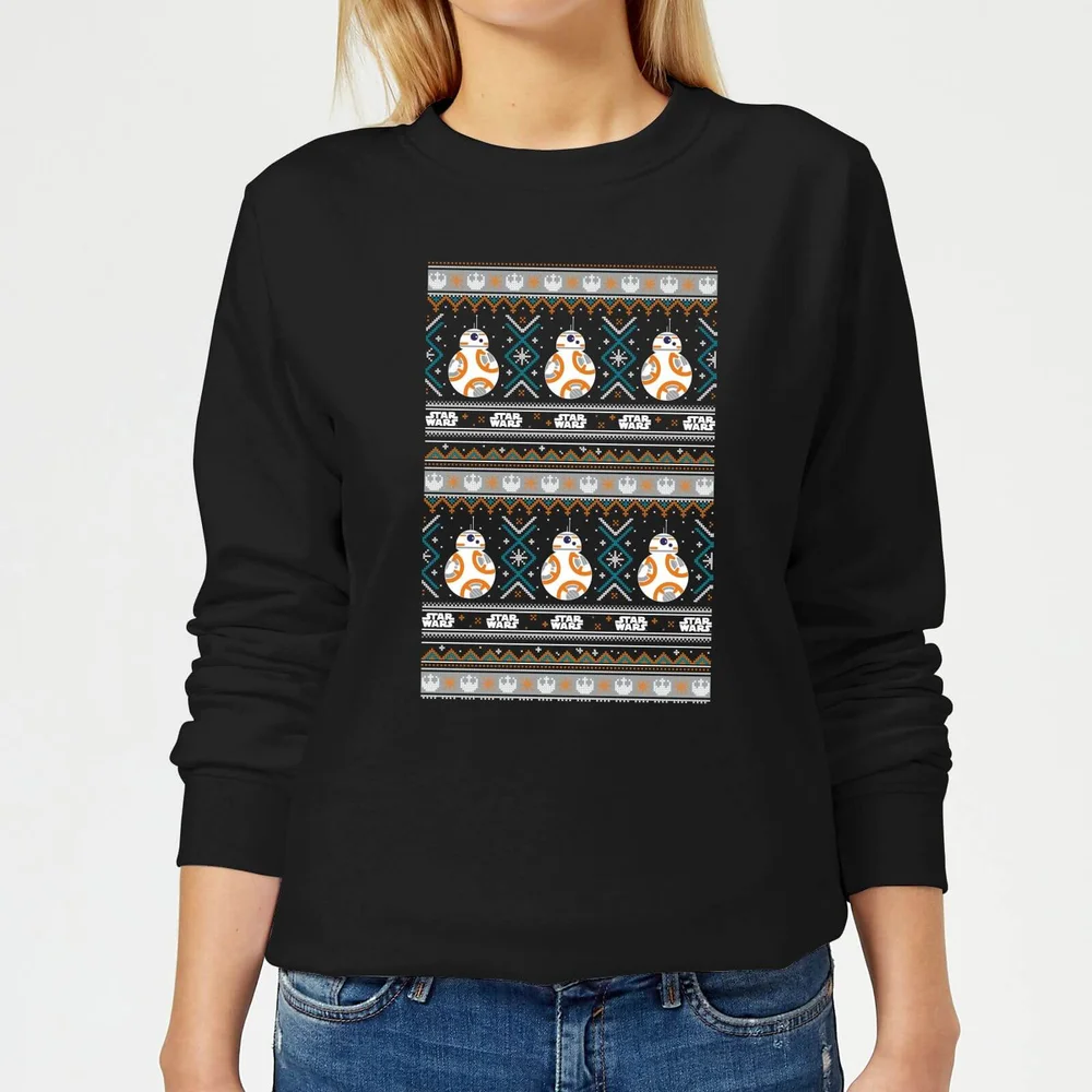 Star Wars BB-8 Pattern Pull de Noël Femme - Noir - XS Image 1