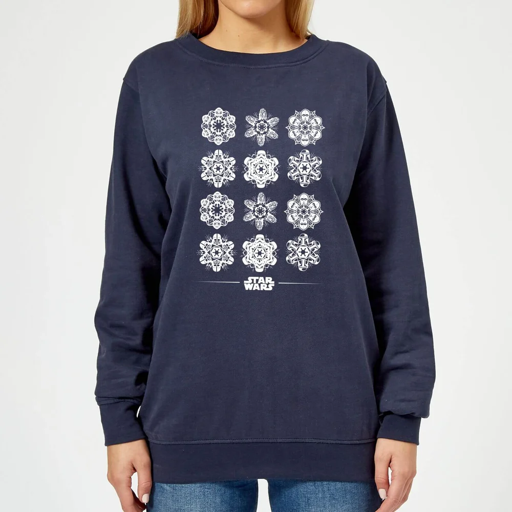 Star Wars Snowflake Pull de Noël Femme - Bleu Marine - XS Image 1