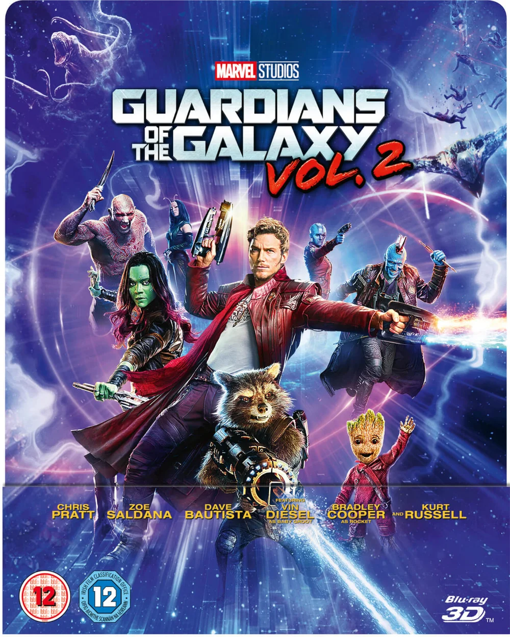 Les Gardiens de la Galaxie Vol. 2 3D - Coffret édition lenticulaire exclusive Zavvi (Blu-ray 2D inclus) Image 1