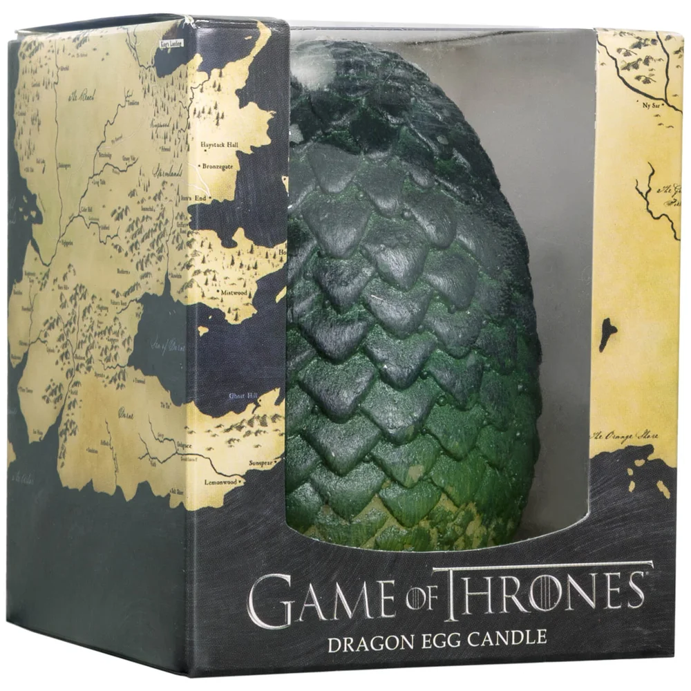 Œuf-bougie sculpté de Game of Thrones - Vert Image 1