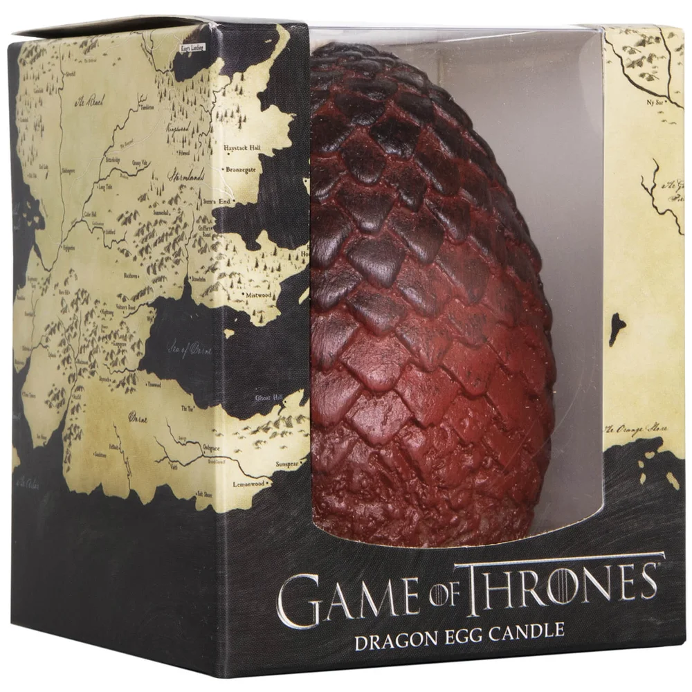 Œuf-bougie sculpté de Game of Thrones - Rouge Image 1