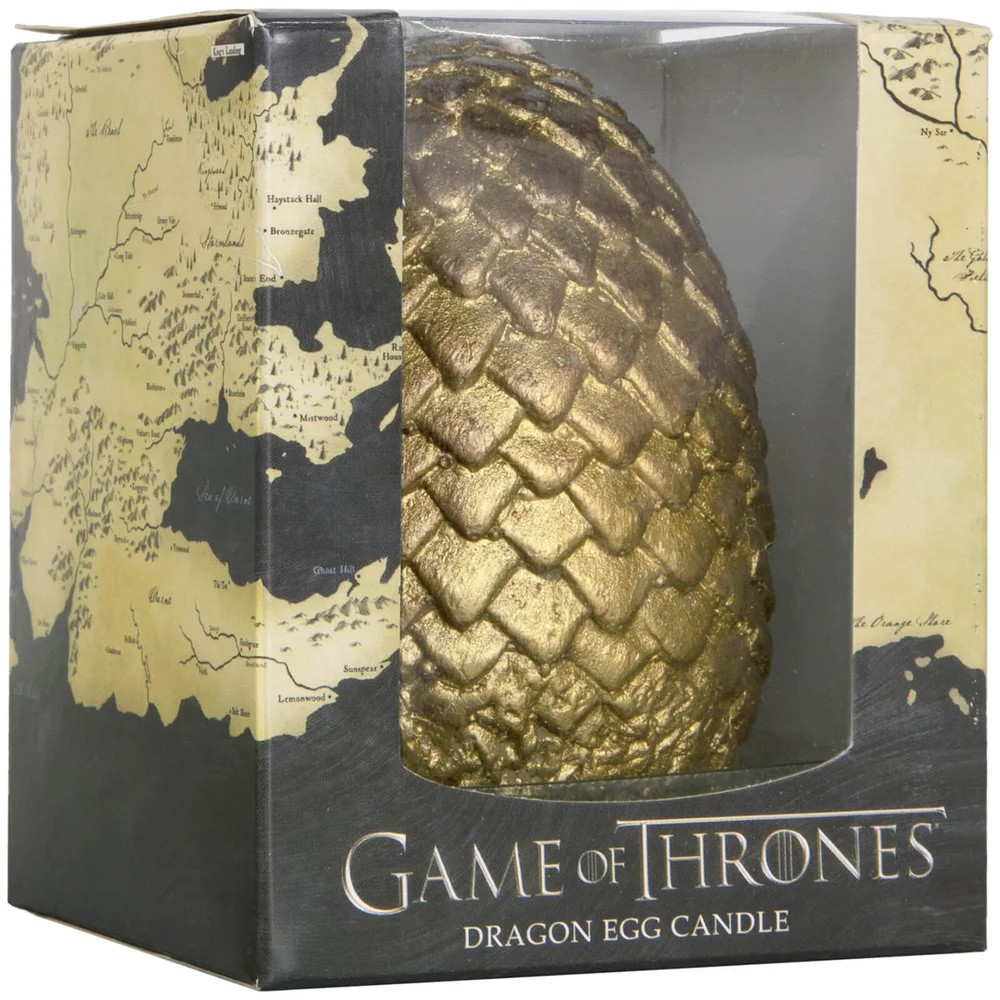 Œuf-bougie sculpté de Game of Thrones - Or Image 1
