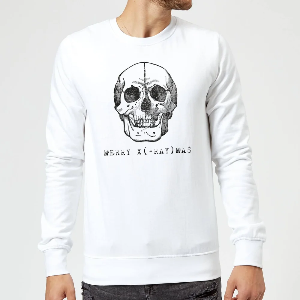 Merry X(-Ray) Mas Christmas Sweatshirt - White - S - Blanc Image 1