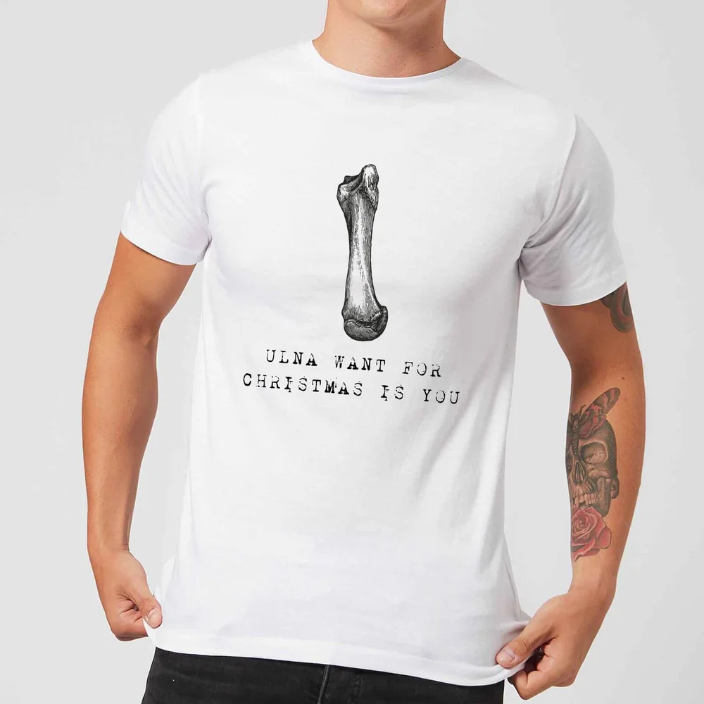 T-Shirt de Noël Homme Ulna Want for Is You - Blanc - S - Blanc Image 1