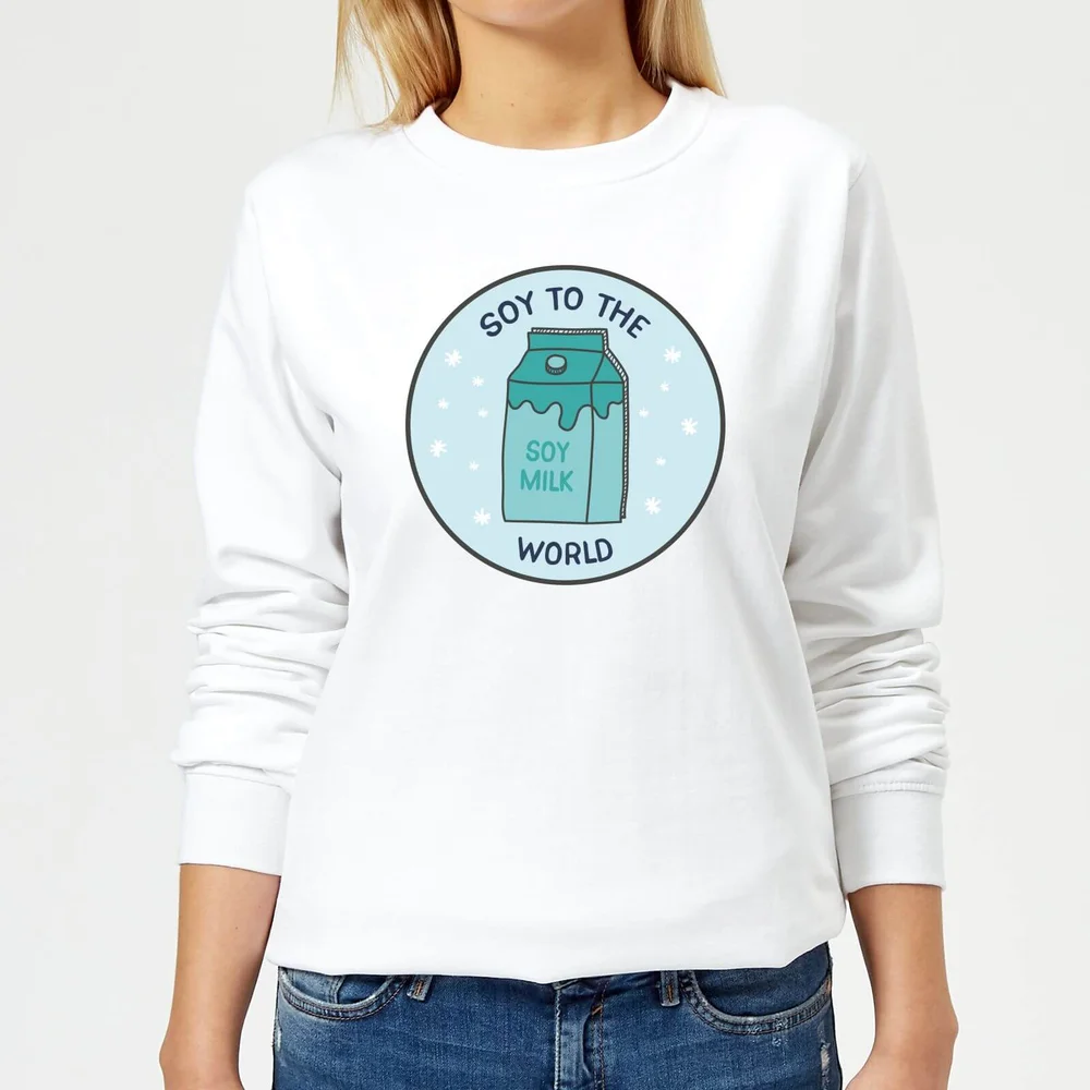 Pull de Noël Femme Soy To The World - Blanc - XS - Blanc Image 1