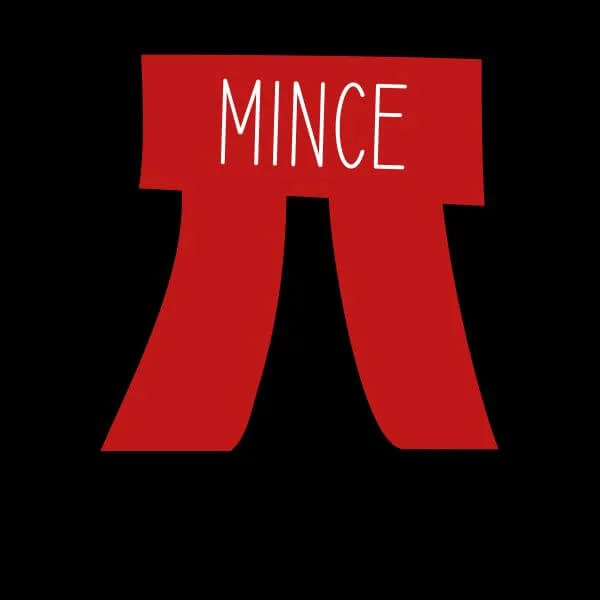 T-Shirt de Noël Femme Mince Pi - Noir