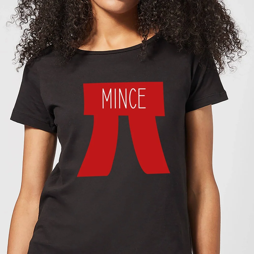 T-Shirt de Noël Femme Mince Pi - Noir - 3XL Image 1
