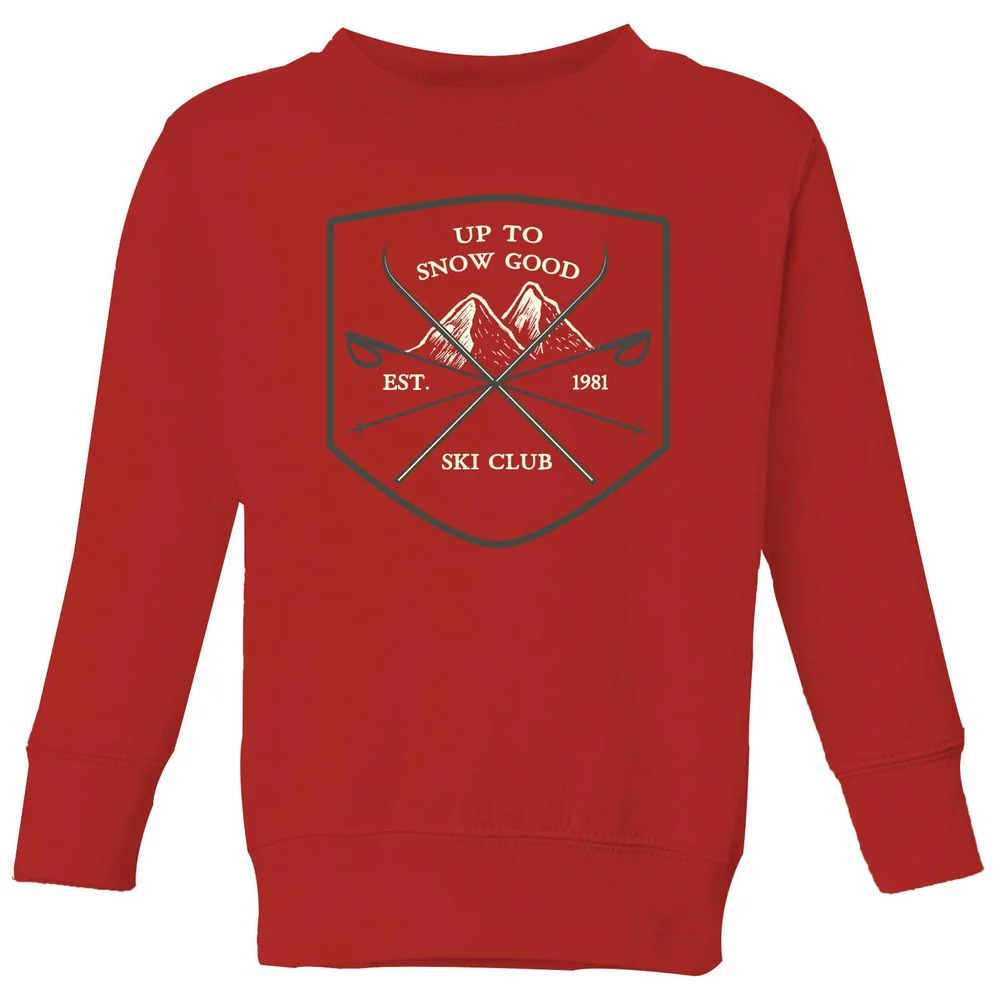 Pull de Noël Enfant Up To Snow Good - Rouge - 3-4 ans - Rouge Image 1