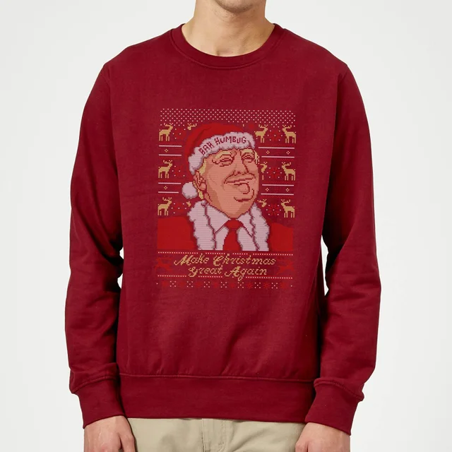 Make Christmas Great Again Pull de Noël - Bordeaux