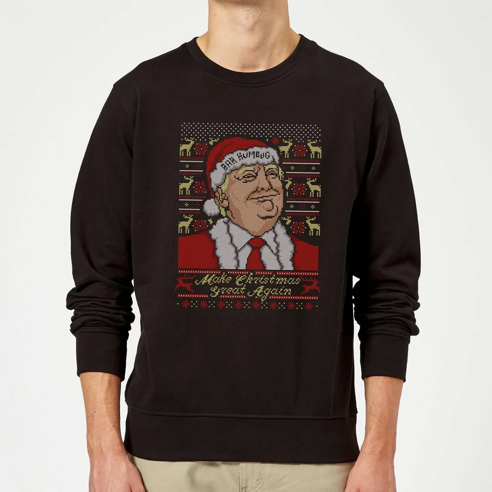 Make Christmas Great Again Pull de Noël - Noir - S Image 1