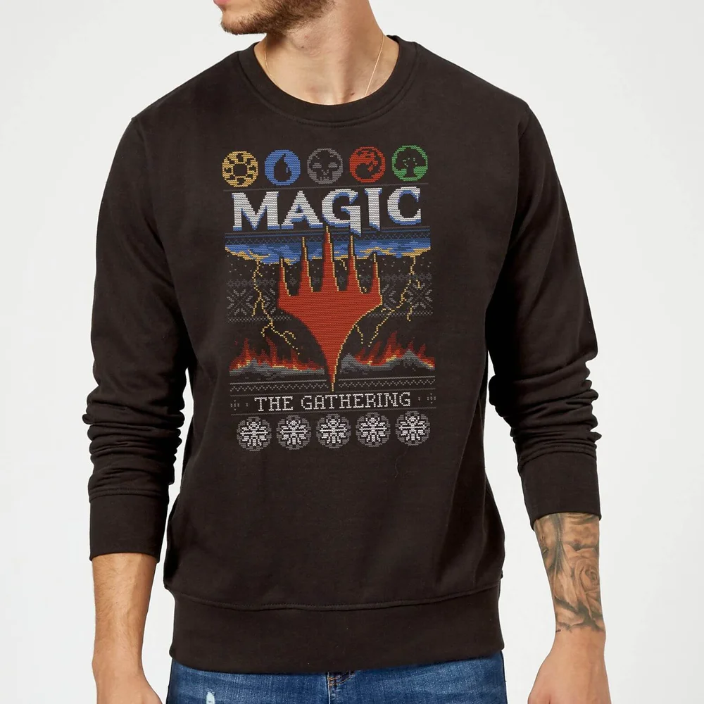 Magic The Gathering Colours Of Magic Knit Pull de Noël - Noir - S Image 1