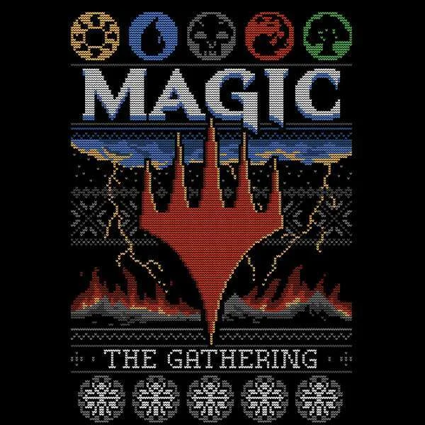 T-Shirt de Noël Homme Magic: The Gathering Colours Of Magic - Noir