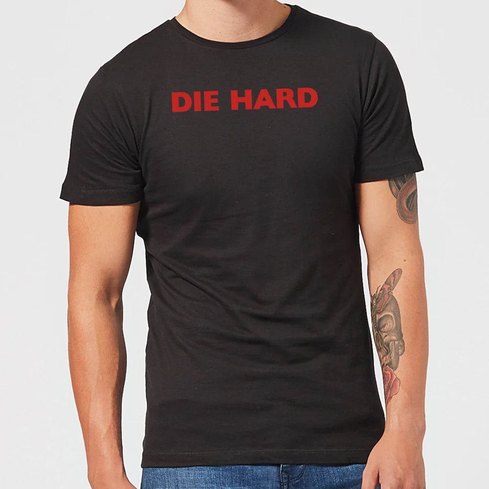 Die Hard Logo Men's Christmas T-Shirt - Black - M - Noir Image 1