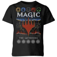 T-Shirt de Noël Enfant Magic: The Gathering Colours Of Magic - Noir