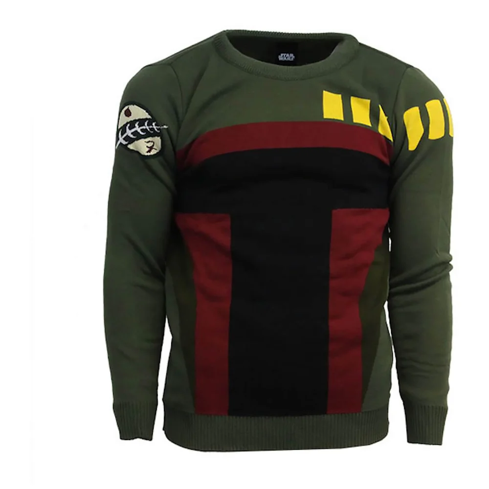 Star Wars Boba Fett Jumper - Green - M - Vert Citron Image 1