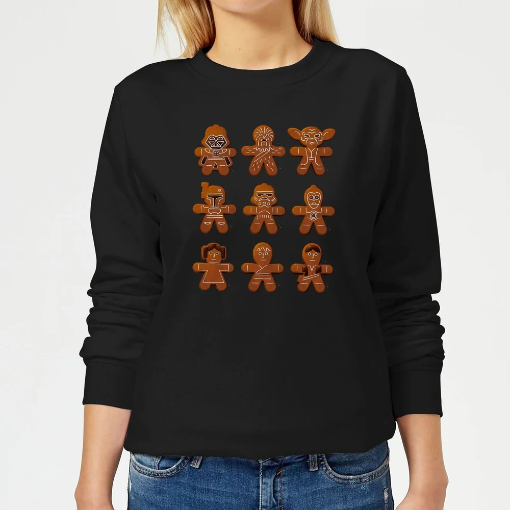 Star Wars Gingerbread Characters Pull de Noël Femme - Noir - XS Image 1