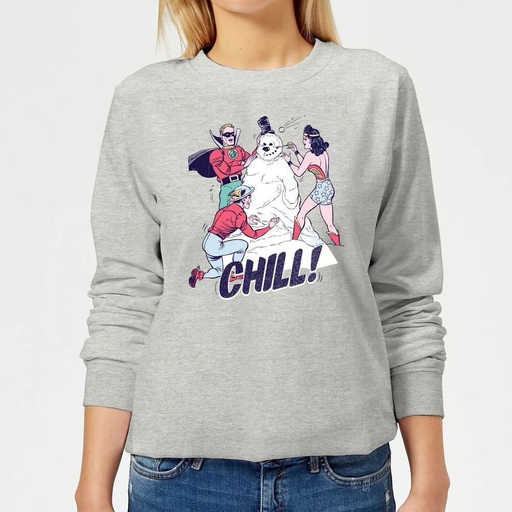 DC Chill! Women's Christmas Sweatshirt - Grey - 3XL - Gris Image 1