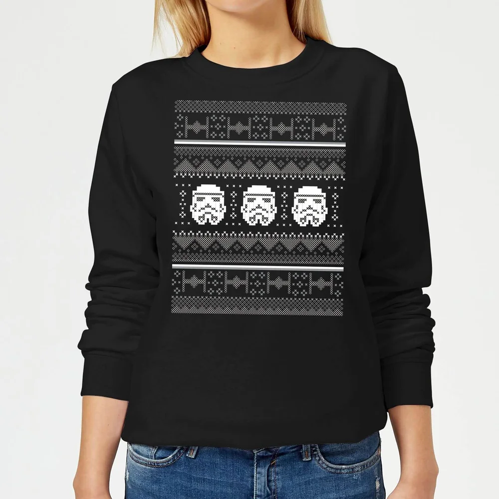 Star Wars Stormtrooper Knit Pull de Noël Femme - Noir - XS Image 1