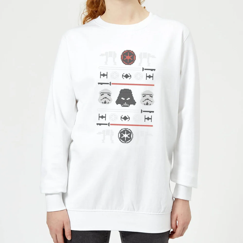 Star Wars Imperial Knit Pull de Noël Femme - Blanc - XS Image 1