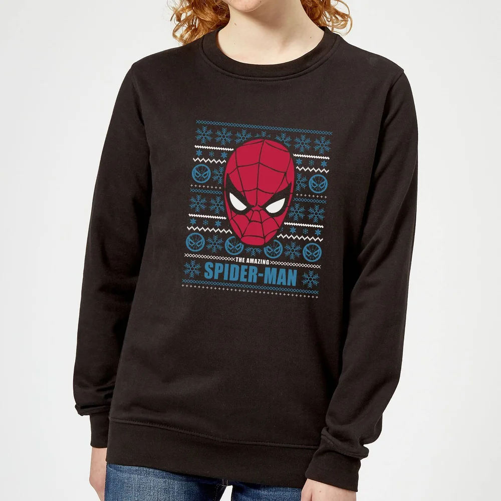 Marvel Spider-Man Pull de Noël Femme - Noir - XS Image 1