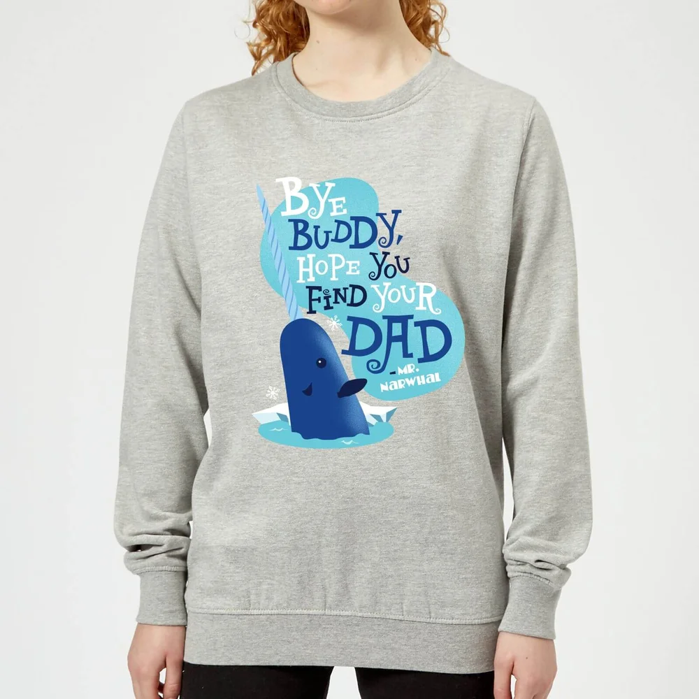 Elf Bye Buddy Women's Christmas Sweatshirt - Grey - 3XL Image 1