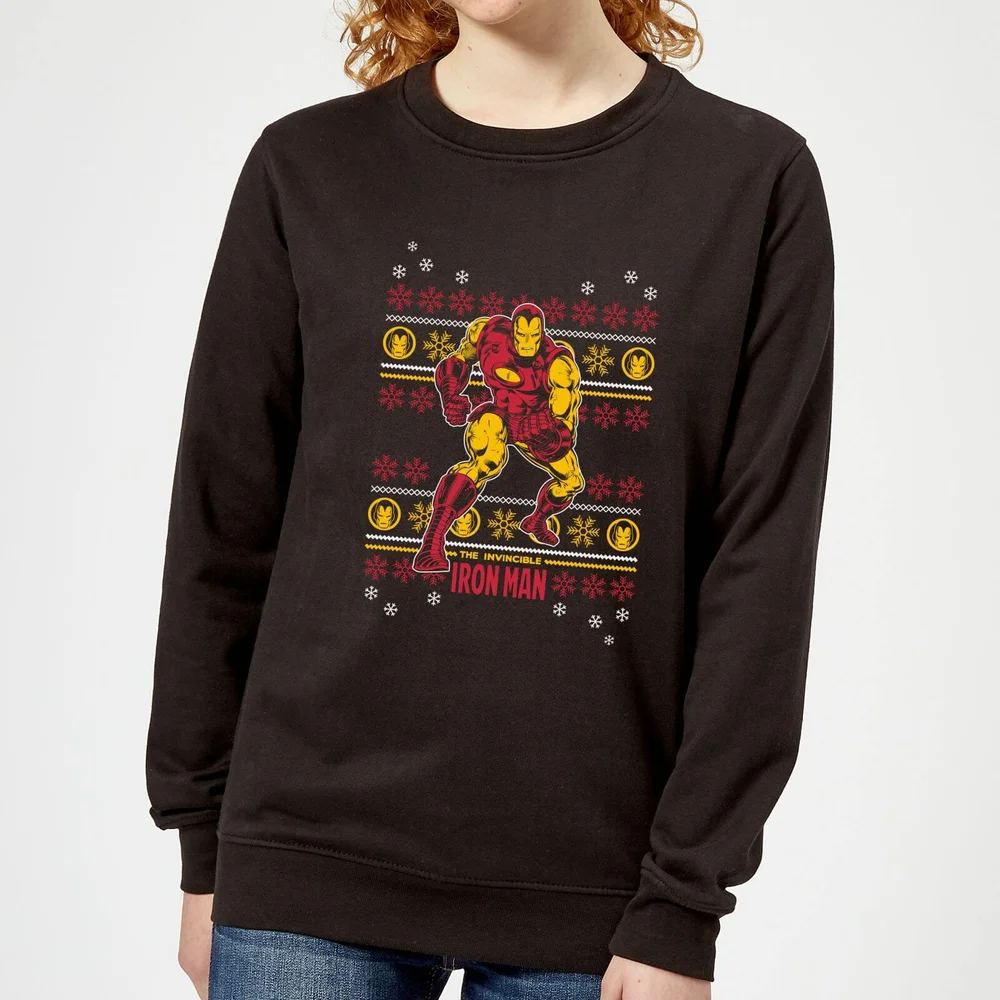 Marvel Iron Man Pull de Noël Femme - Noir - XS Image 1