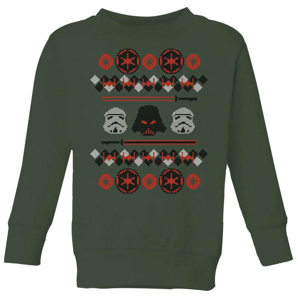 Star Wars Empire Knit Pull de Noël pour enfants - Vert Forêt - 3-4 ans Image 1