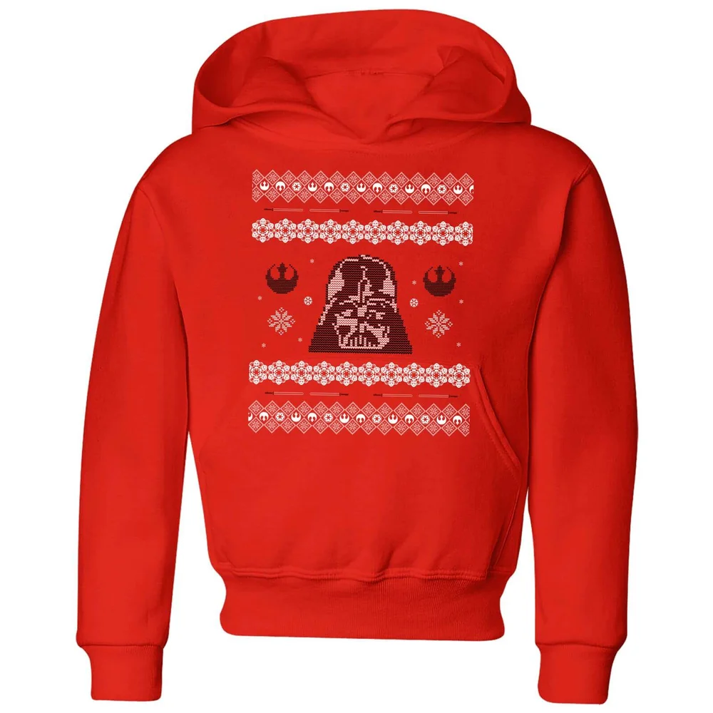 Star Wars Darth Vader Knit Kids' Christmas Hoodie - Red - 3-4 ans Image 1