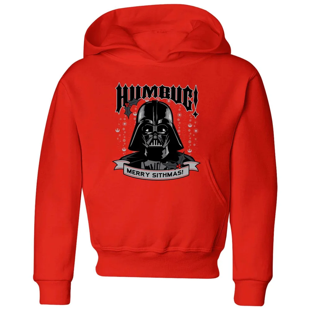 Star Wars Darth Vader Humbug Kids' Christmas Hoodie - Red - 3-4 ans Image 1