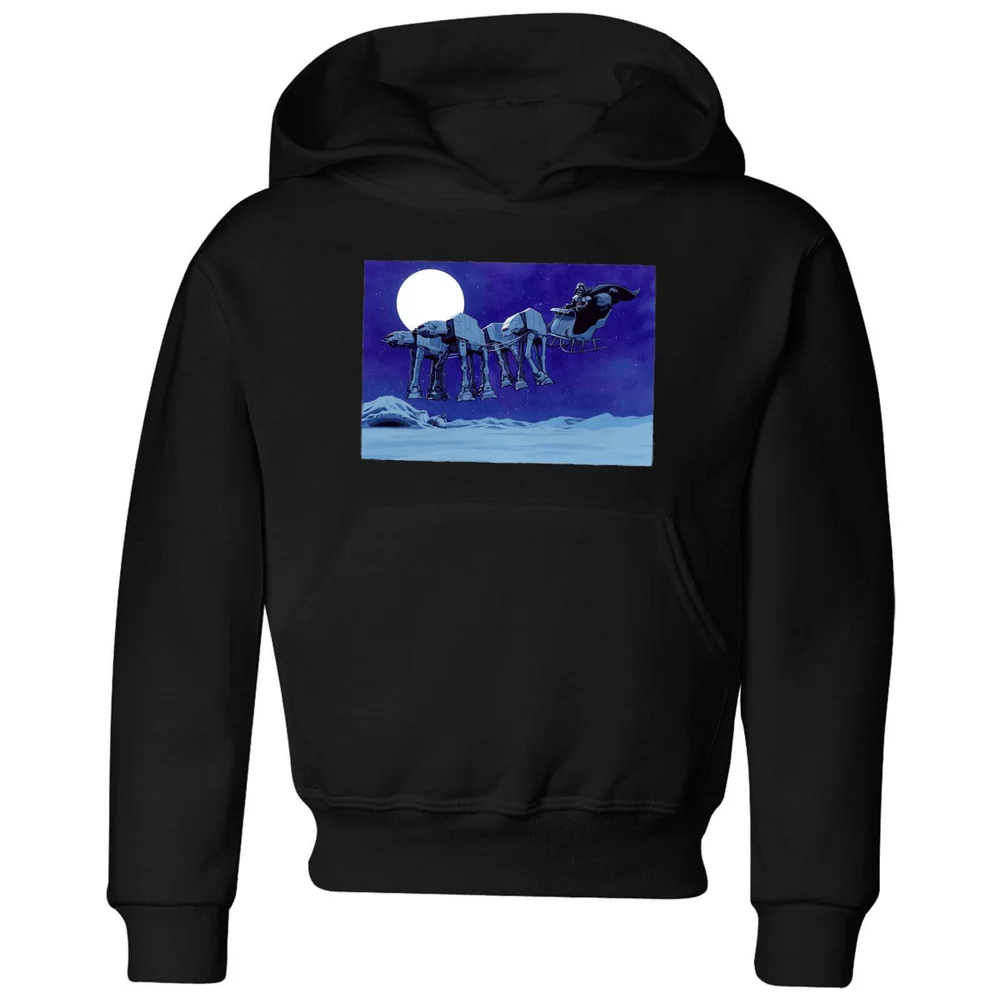 Star Wars AT-AT Darth Vader Sleigh Kids' Christmas Hoodie - Black - 3-4 ans Image 1